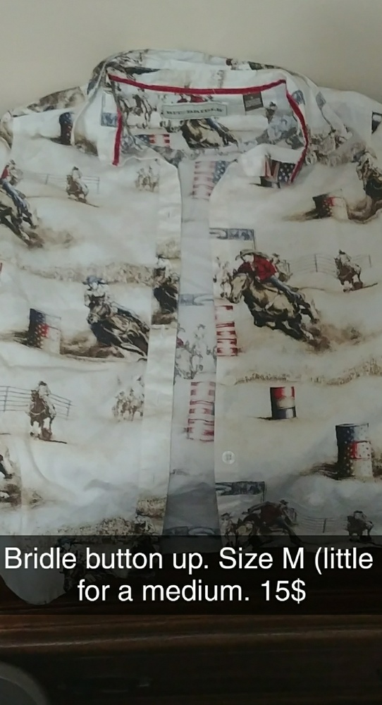 Barrel racing button up